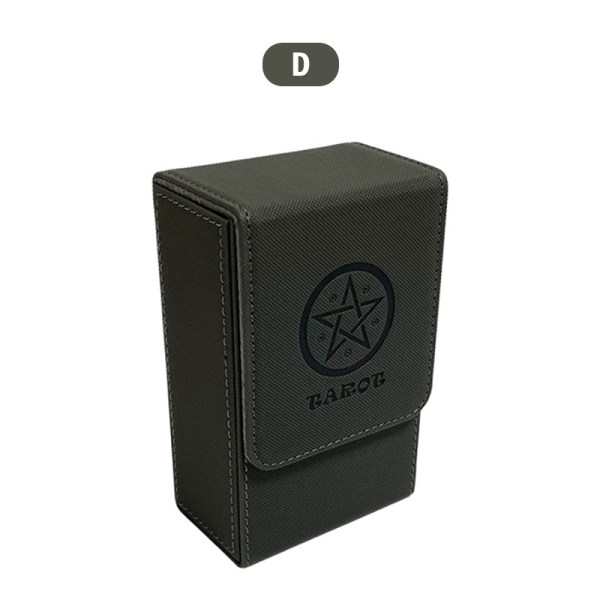 Tarotkortförvaringslåda Dubbel PU- case Black1 D
