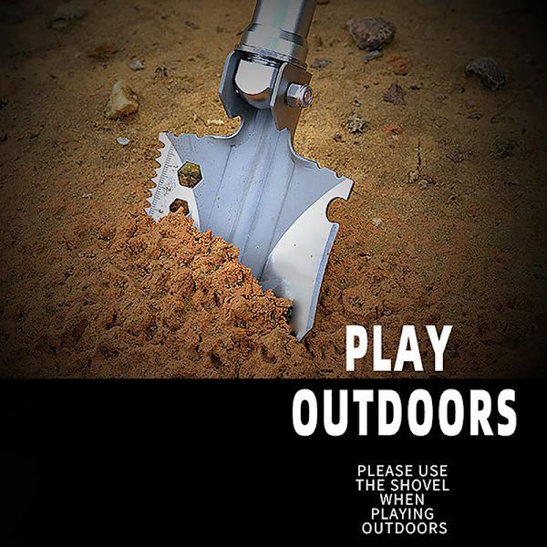 Folding Military Shovel 63cm Outdoor Survival Garden Tools Camp 3 seceion tube 63cm