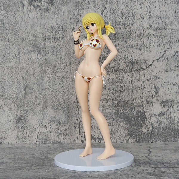 24 cm Fairy Tail Lucy Heartfilia Action Figur Anime Sexet Skønhed Multicolor one size
