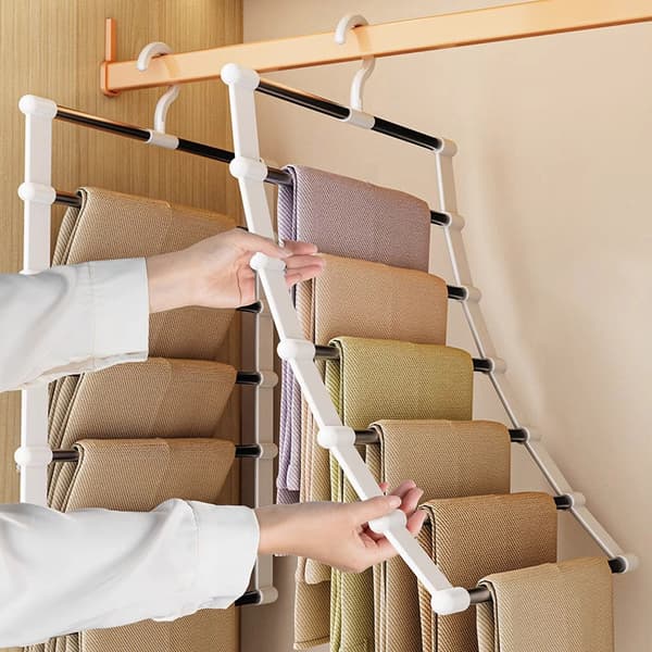 Bøjle til bukser i rustfrit stål, magisk foldbar bukseholder til Sa 5 Layers