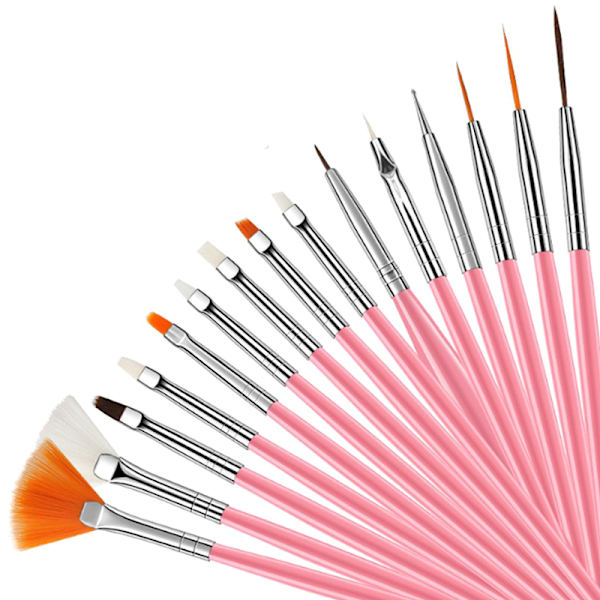 15 stk Dotting Pen Krystalhåndtag Negle DIY Art UV Gel Neglebørste 3