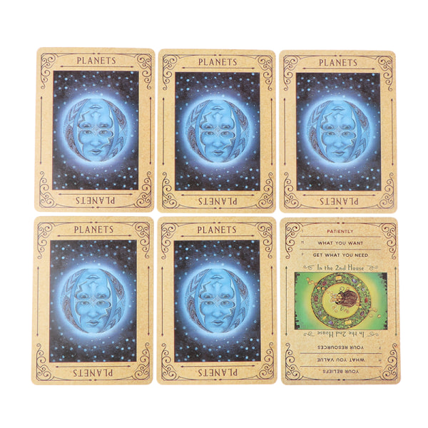 Karma Oracle-kort Tarot-kort Familiefest Profeti Spådom Orange one size