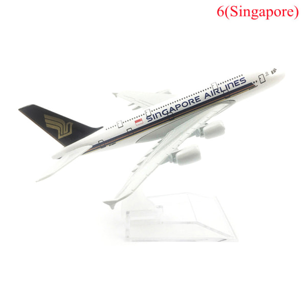 Alkuperäinen malli A380 airbus lentokonemalli Diecast Mode Singapore One Size