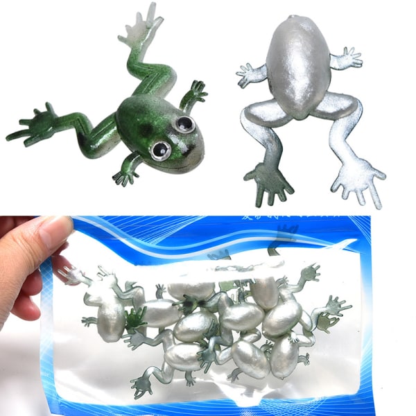 10 kpl/ set Minnow Soft Ray Frog Bait Simulation tekokala A one size