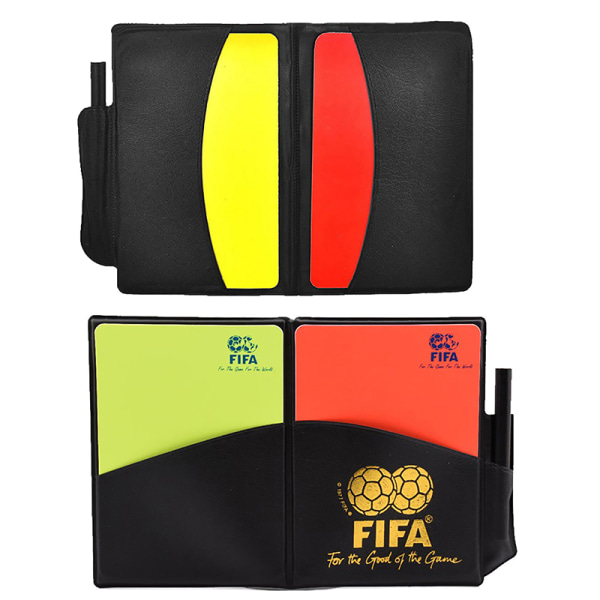 Fotball Soccer Referee Card Set Advarsel Referee Red and Yello color B one size