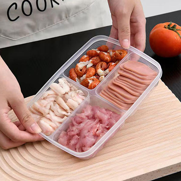 Förvaringsbehållare i plast, kylskåpslåda för kök, multikorn onesize