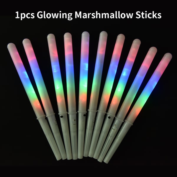 LED Light Up Candy Cones Colorful Glowing Marshmallow St Multicolor Onesize