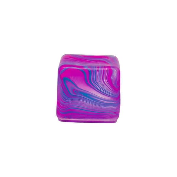 Fargerike marmorerte squishy fidget-kuber med myk tekstur og per H