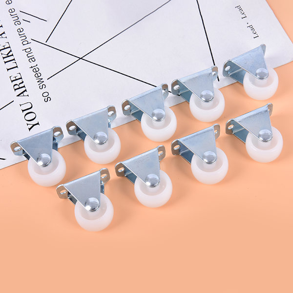 Universal 1" Möbelhjul Hjul Vit PP Nylon One White 1''