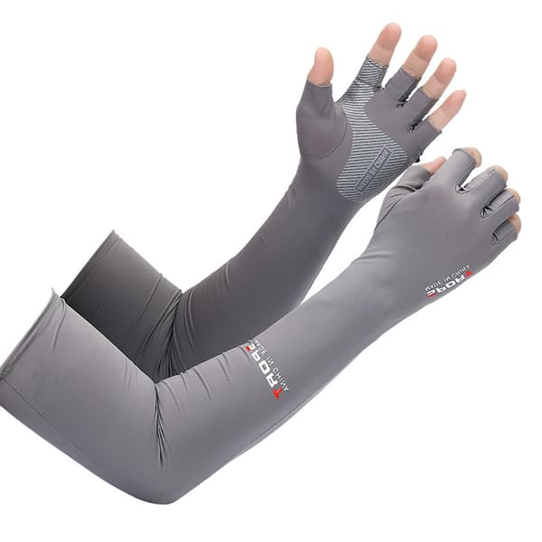 1 par armärmar Cykling Fiske UV-skydd Isärmar Wit Navy blue One Size
