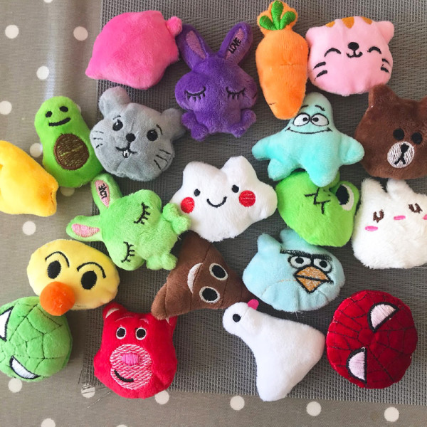 10 st e djurplyschdockor 5-6 cm Kawaii Bear Panda stoppade leksaker one size