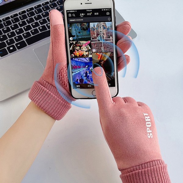Modehandskar Höst Vinter e Furry Warm Mitts Full Fing Fleec A1 onesize