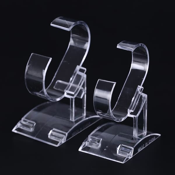 klar plast armbåndsur display stativ holder salg show case st Clear L
