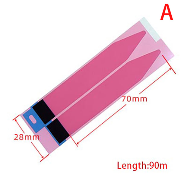 10 stk stræklim sømløs dobbeltsidet tape til mobiltelefon red 1（A）