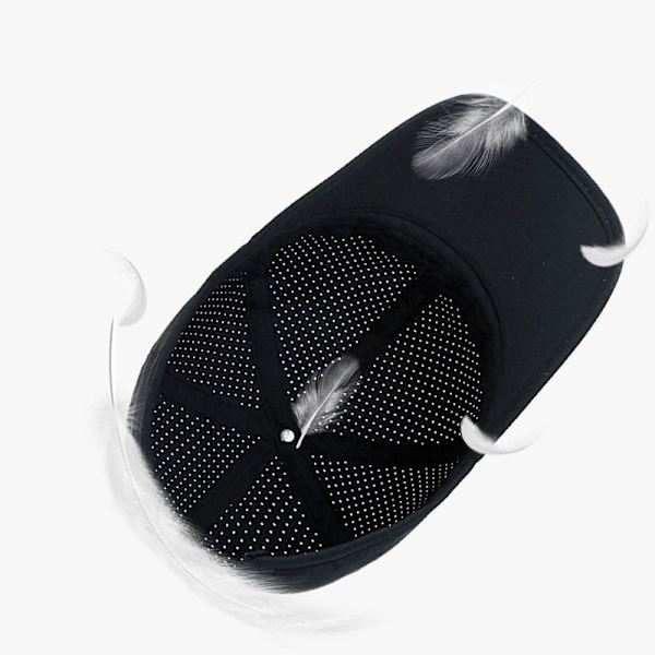 Mænd Kvinder Sommer Baseball Cap Hurtigtørrende Hatte Unisex Breathab Dark gray one size