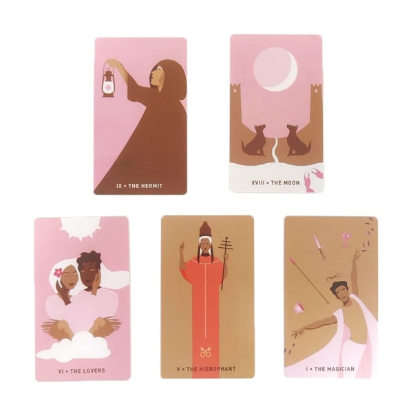 12*7cm Gentle Heart Tarot Card Perhejuhlalautapeli Kohtalojako Multicolor one size