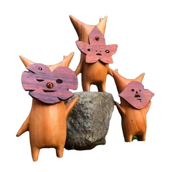 Træ Korok-statue Håndværksdekoration Spilelskere Zelda Bre C onesize