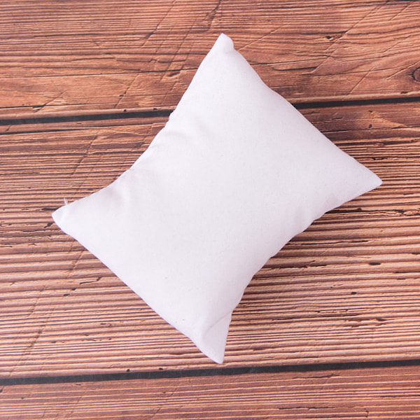 1 kpl samettia PU puuvillaa watch korujen laatikoiden pidike white onesize
