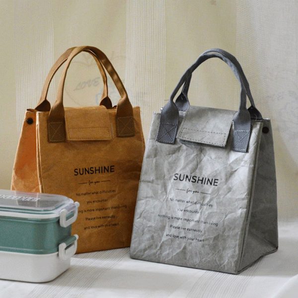 Lounaspussi Vedenpitävä eristyspussi Pidennä ja paksuntaa alumiinia Gray onesize