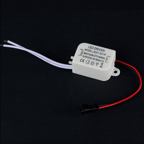 Enkel AC 85V-265V til DC 12V LED Electronic Transformer Power S White one size