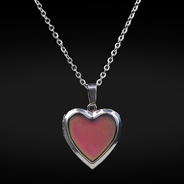 Mood kaulakorut Heart Pendant kaulakoru lämpötilan säätö väri one size