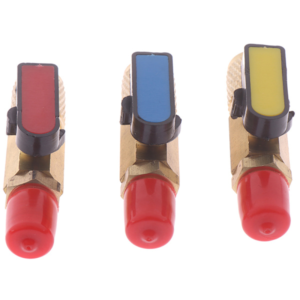 1/4" han til 1/4" hun SAE lige kugleventil AC opladning Fo one size