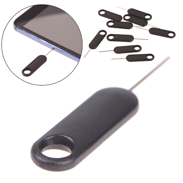 30 kpl Sim-kortin alustan poistotyökalu black 30pcs
