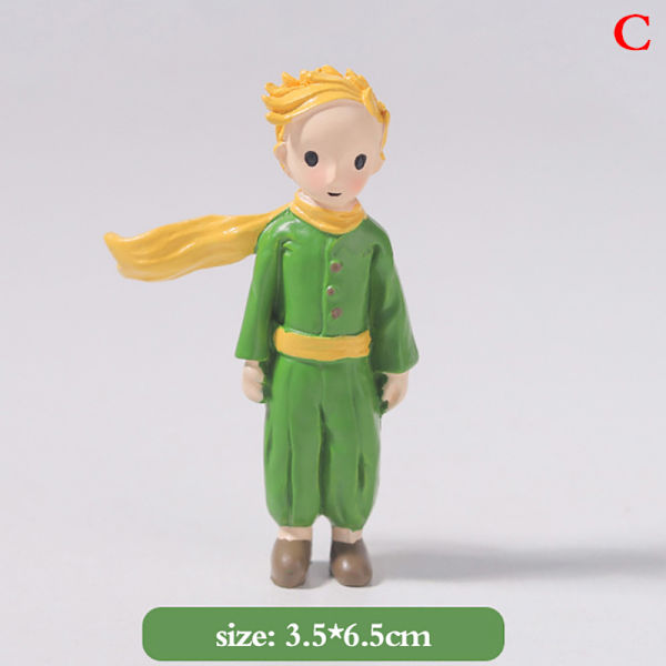 1 Stk Den Lille Prins Action Figur Resin Figur Doll Home De Green 3#