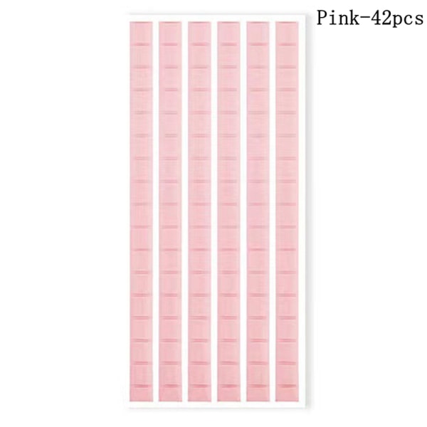 Nail Stand Sticky Adhesive Myrkytön Muovailuvaha Clay Fix Glue N Pink 42PCS