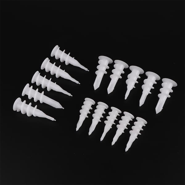20 stk selvborende gipsankere i plast, selvborende og I 15x33mm