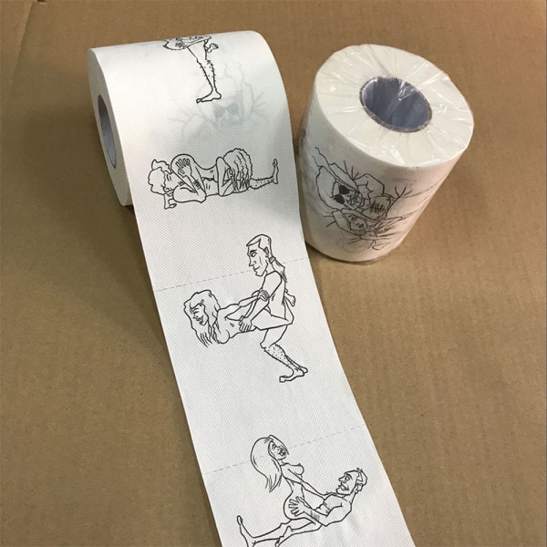 Kreative toalettpapirruller Sexy jenter badevev Myk 3-lags White