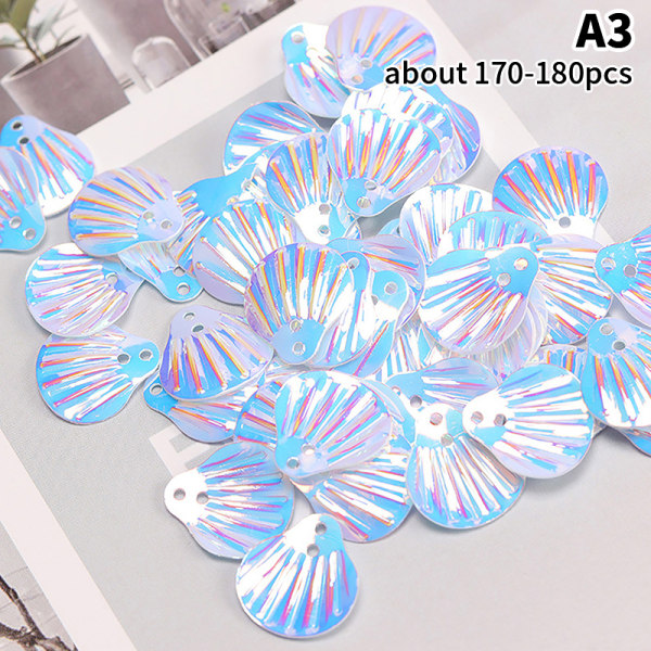 1 påse Shell Fish Scale Paljetter Eye Face Stickers Makeup Rhinest A2 onesize