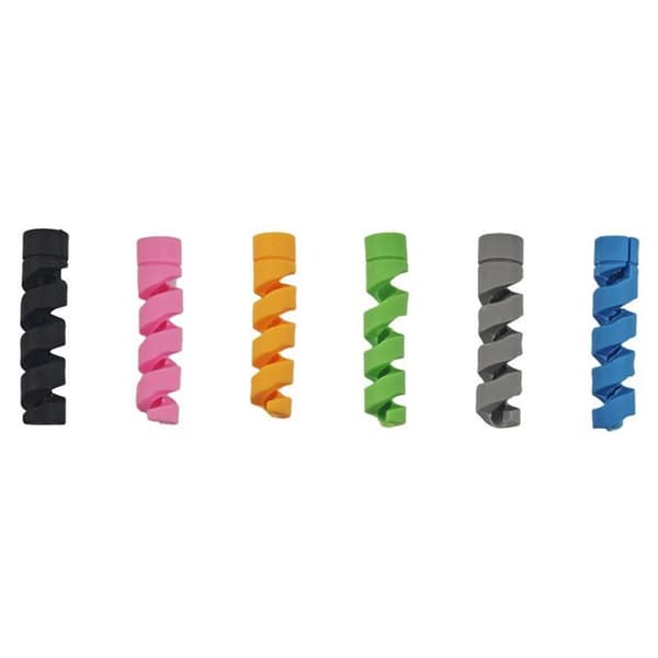 20 STK Silikone Spiral Kabelopruller Kabelbeskytter Cover USB Ledning P A1