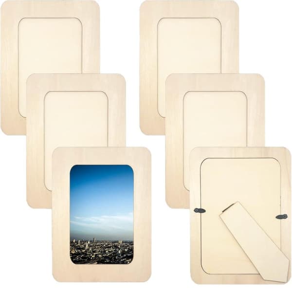 Billedrammer i træ Beige