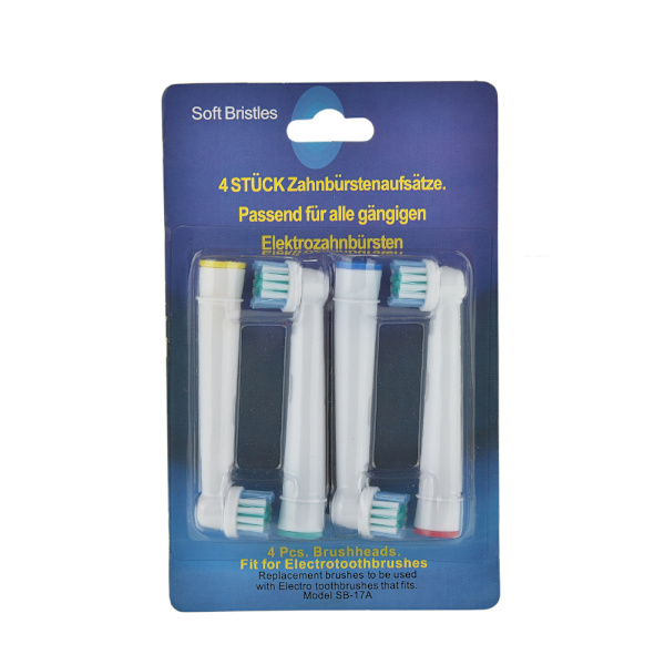 Uusi 4kpl EB17-4 sähköhammasharjan pään vaihto White one size