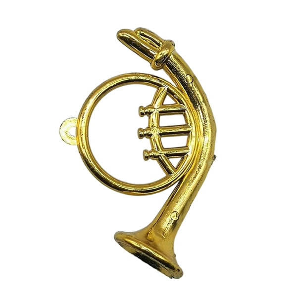 Dukkehus Miniature galvaniseret guld musikinstrument DIY S A7 onesize