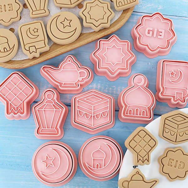 10 stk Kjeksform Cookie ters Stempel Press Fondant Sugar Craft Single color one size