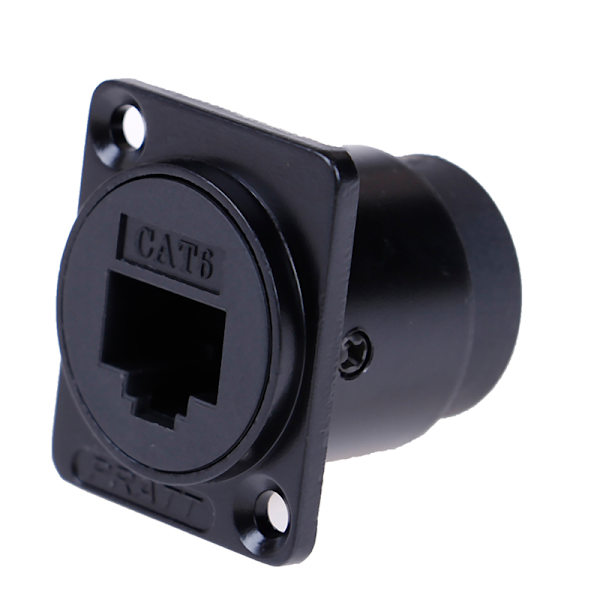 RJ45 D-type modulkontakt hunnsignalkontakt kat6 panel mo black One Size
