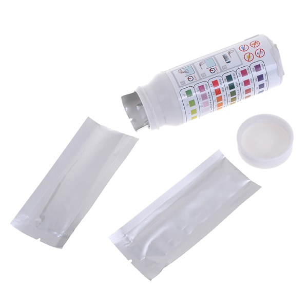 6 i 1 svømmebasseng PH klor spa bromsyre teststrimmel cya White onesize
