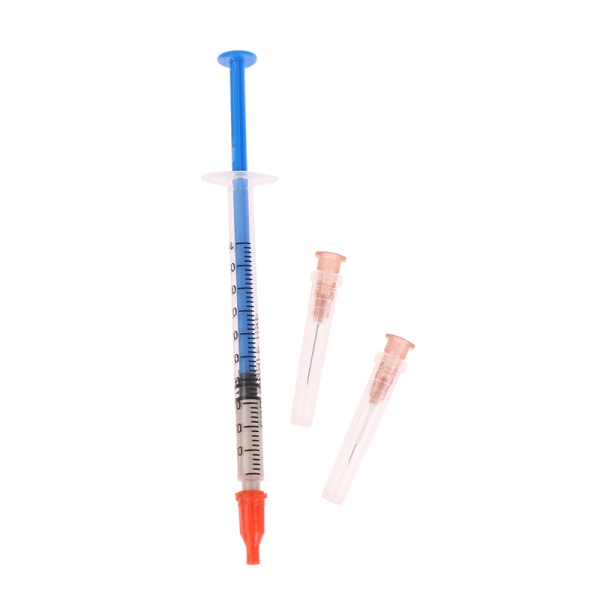 1 Stk 0,4MM Ledende Klæbende Sølv Paint Pen Med 2 s Reparation Blue 1