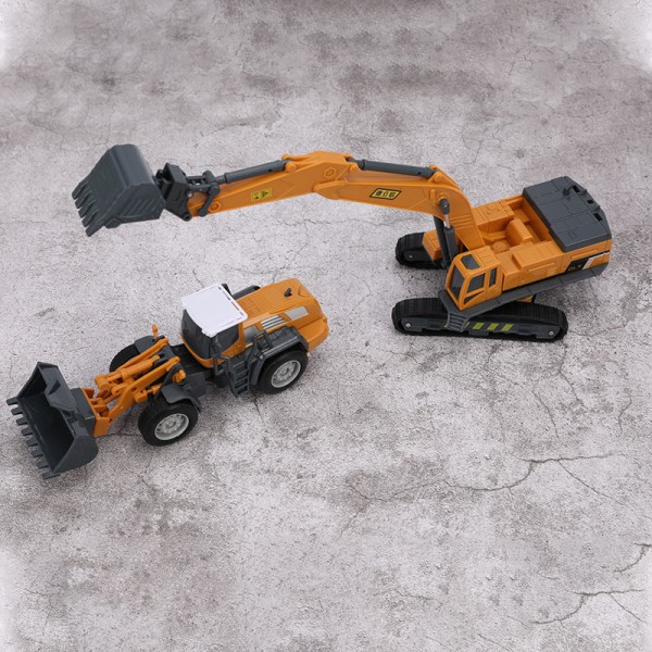 Legetøjsmodel kran Orange Excavator