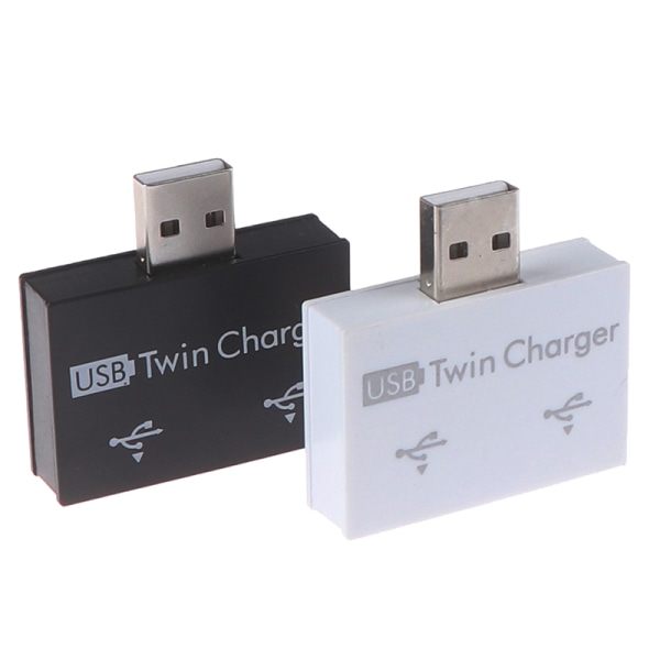 Ulkoinen 2-porttinen USB -jakaja USB -keskitin Mikro- USB - power Multi White