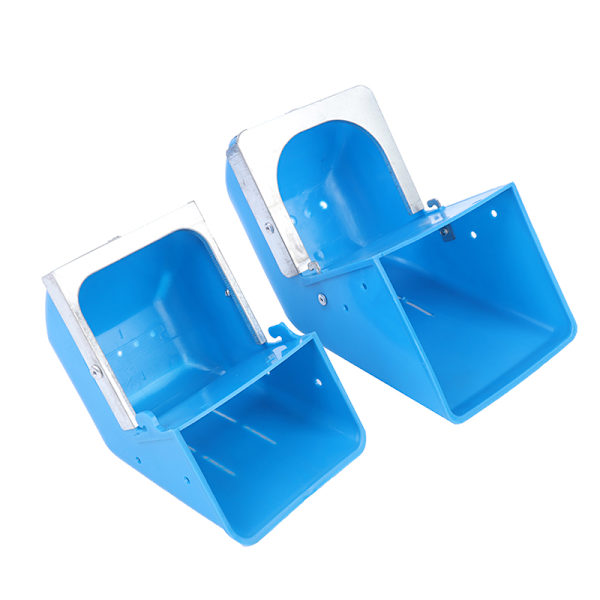 1 ST Matarlåda Hopper Cage Antibetningsfodertråg Blue C
