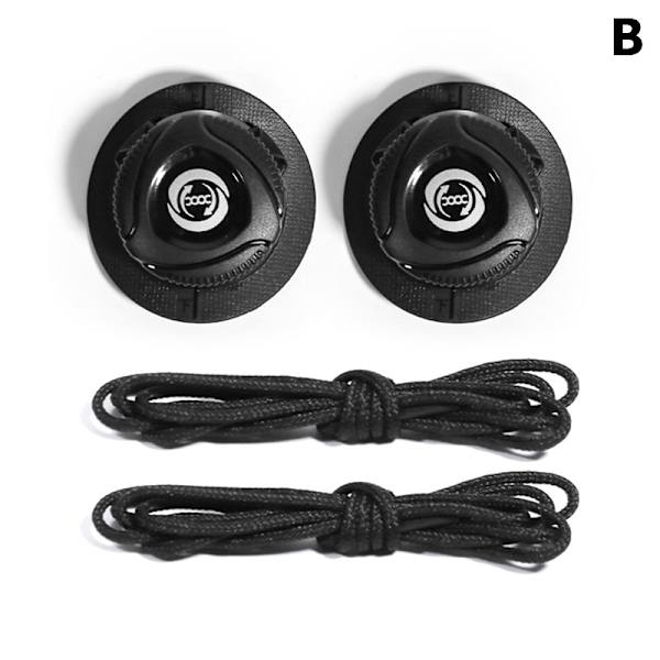 1 Par Sneaker Snørebånd Elastic No Tie Snørebånd Snørebånd Stretching Lo B B