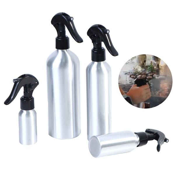 50-500ML aluminiumsflaske tomme sprayflasker Pumpesprøjte Fin Metal 1(50ml)