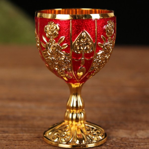 4kpl 30ml Retro Creative Small Beverage Wine Cup Gold European Multicolor 4Pcs