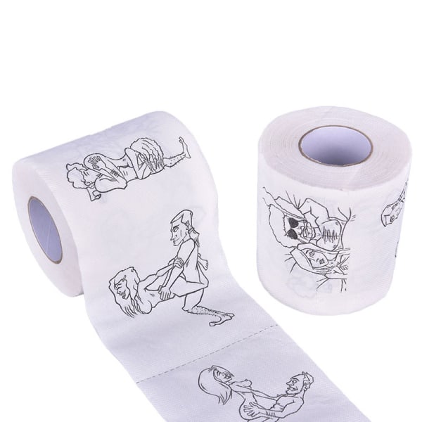 Kreative toiletpapirruller Sexede piger badetui Blødt 3-lags White
