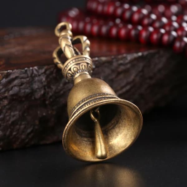 Juletræ vedhæng Messing Håndværk Magic Bell Wind Bell Ti Bronze gold onesize