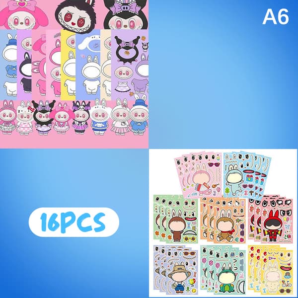 6-38 st e Labu Utsmyckningsdekaler DIY Handkonto Scrapbook Dekaler A6