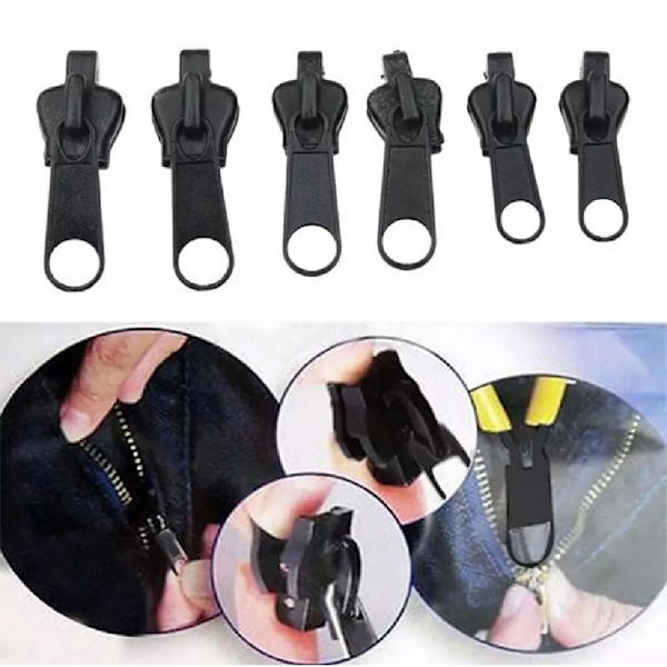 6Pack Instant Fix Zipper Repair Kit Replacement Zip Slider DIY A one size